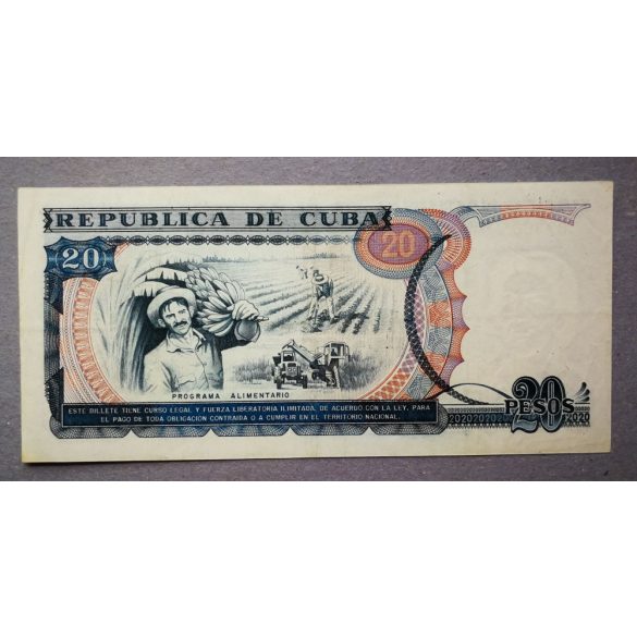 Cuba 20 Pesos 1991 XF+
