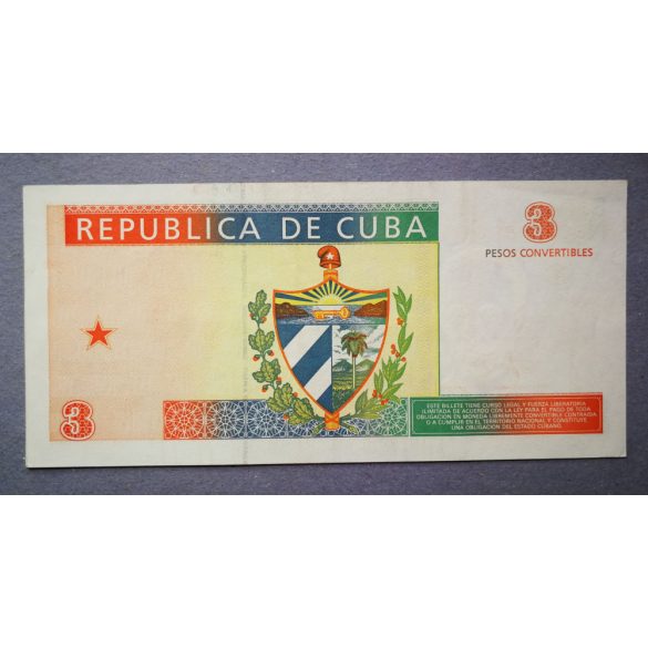 Cuba 3 Pesos 1994 XF