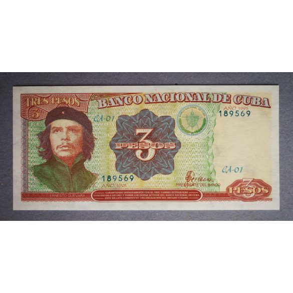 Cuba 3 Pesos 1995 Unc