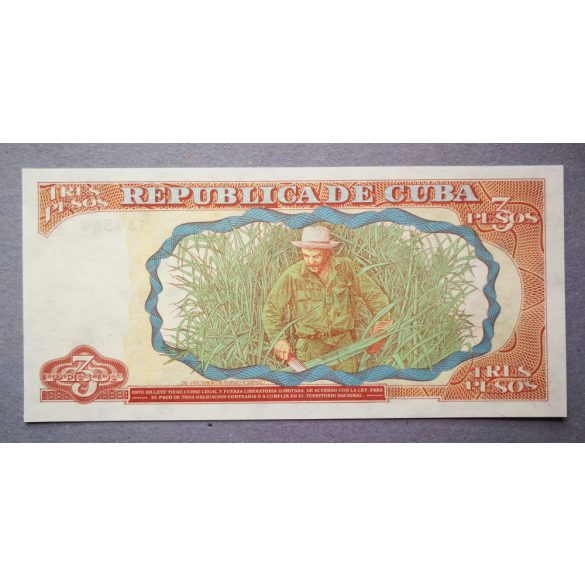 Cuba 3 Pesos 1995 Unc