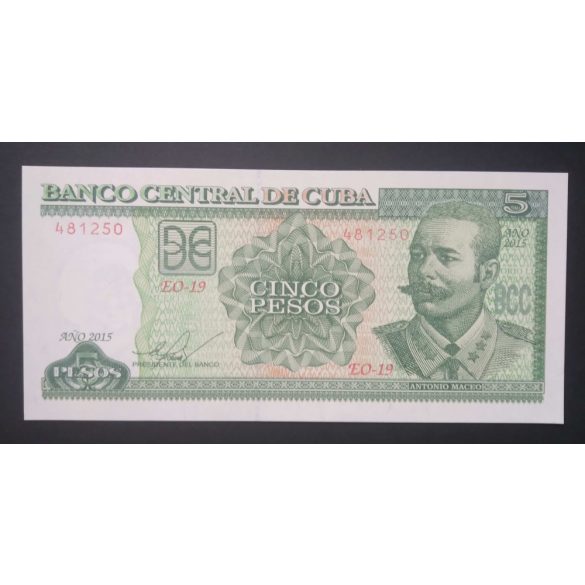 Cuba 5 Pesos 2015 Unc 