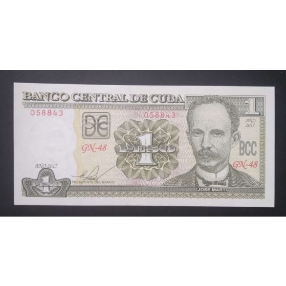 Cuba 1 Peso 2017 Unc 