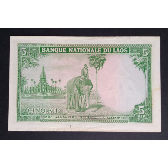 Laosz 5 Kip 1962 XF