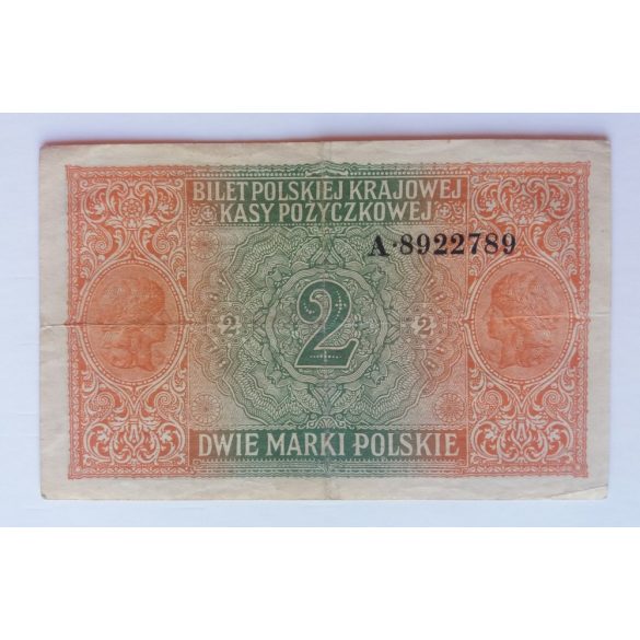 Poland 2 marki 1916 VF