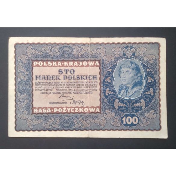 Poland 100 Marek 1919 F-