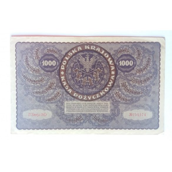 Poland 1000 marek 1919 F