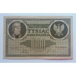 Poland 1000 marek 1919 VF
