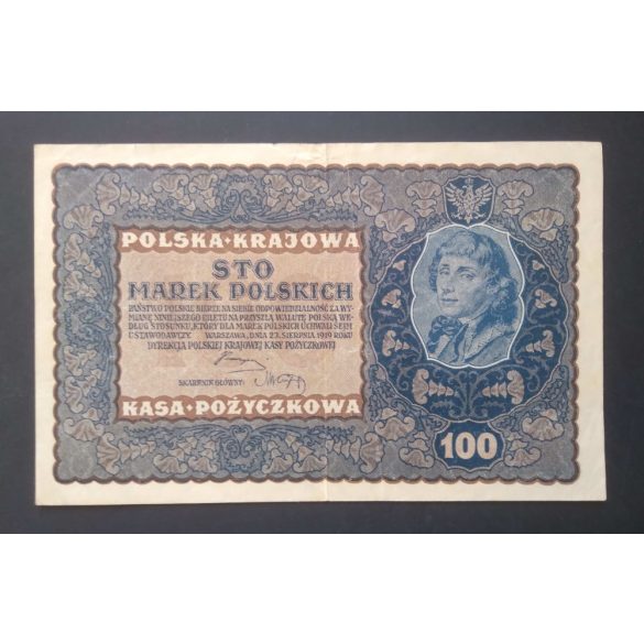 Lengyelország 100 Marek 1919 VF 