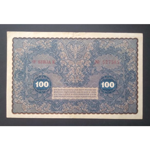 Poland 100 Marek 1919 VF