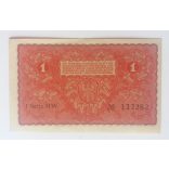 Poland 1 marka 1919 XF