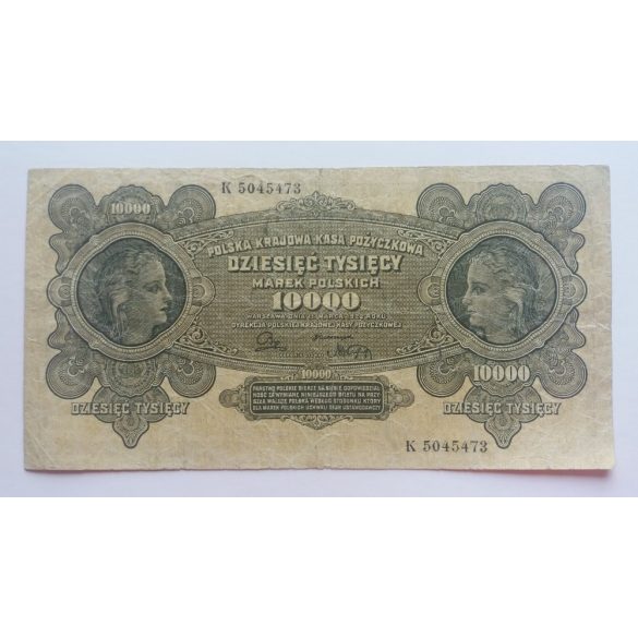 Lengyelország 10000 marek 1922 VG+
