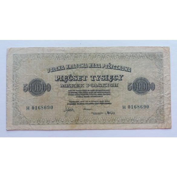 Poland 500000 marek 1923 F