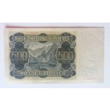Poland 500 zlotych 1940 VF