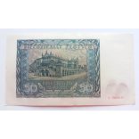 Poland 50 zlotych 1941 AUNC-