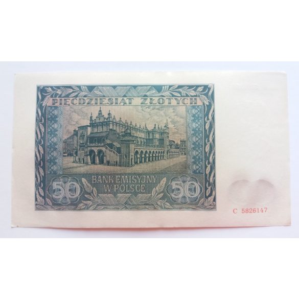 Poland 50 zlotych 1941 AUNC-