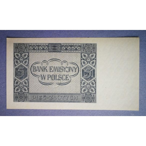 Poland 5 Zlotych 1941 Unc-