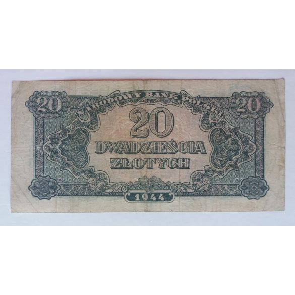 Poland 20 zlotych 1944 F