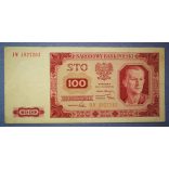 Poland 100 zlotych 1948 VF