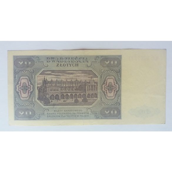 Poland 20 zlotych 1948 XF