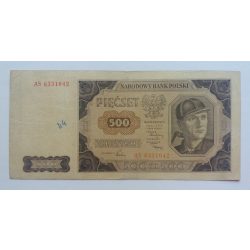 Poland 500 zlotych 1948 F