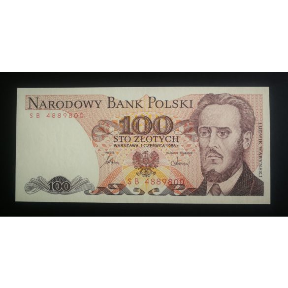 Lengyelország 100 zlotych 1986 UNC