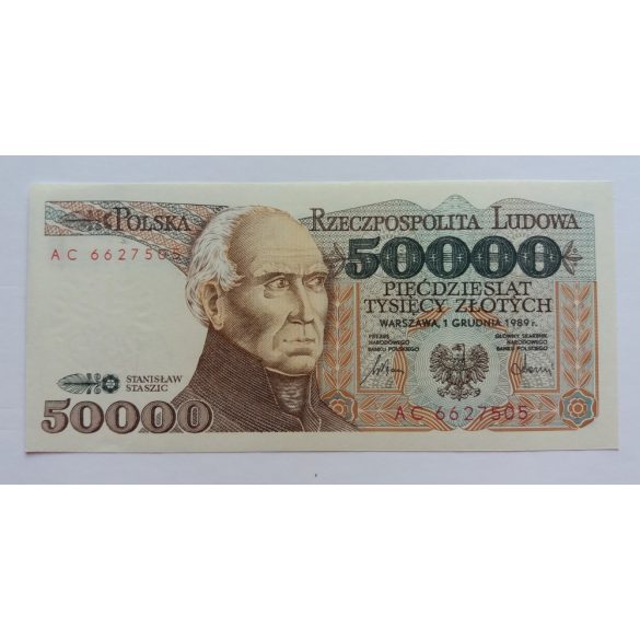 Lengyelország 50000 zlotych 1989 AUNC
