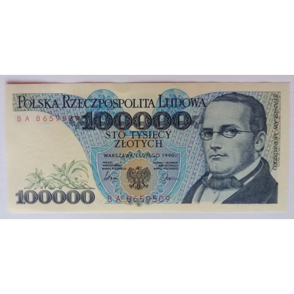 Lengyelország 100000 zlotych 1990 UNC