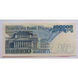 Poland 100000 Zlotych 1990 UNC