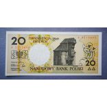 Poland 20 Zlotych 1990 Unc