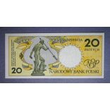 Poland 20 Zlotych 1990 Unc