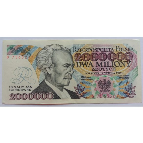 Lengyelország 2000000 zlotych 1992 XF