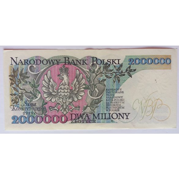 Poland 2000000 Zlotych 1992 XF