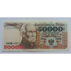 Poland 50000 Zlotych 1989 UNC