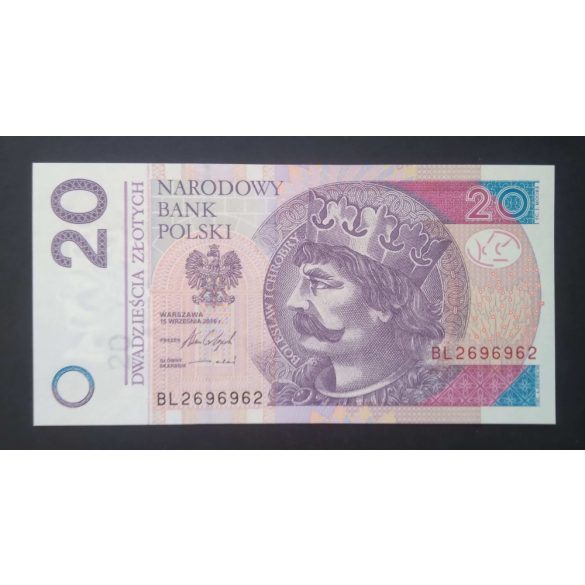 Lengyelország 20 Zlotych 2016 Unc 