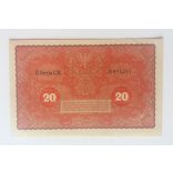 Poland 20 marek 1919 AUNC