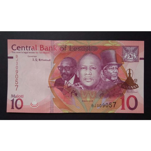 Lesotho 10 Maloti 2021 UNC 