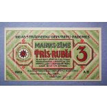 Latvia 3 Rubles 1919 XF 