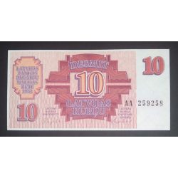 Lettország 10 Rublu 1992 Unc