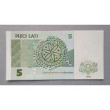 Latvia 5 Lati 2009 Unc