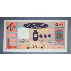 Libanon 5000 Livres 1999 Unc