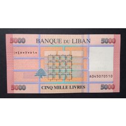 Lebanon 5000 Livres 2021 Unc