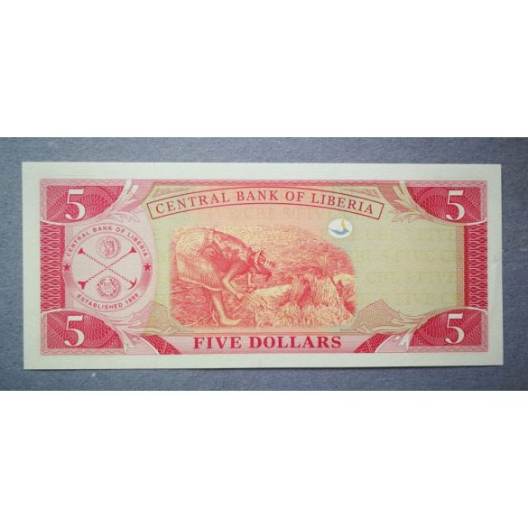 Liberia 5 Dollars 2006 Unc-