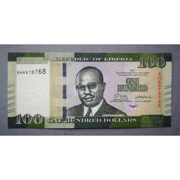 Liberia 100 Dollars 2017 Unc