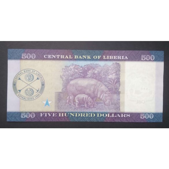 Liberia 500 Dollars 2017 Unc