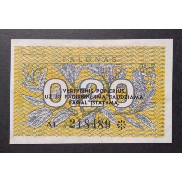 Litvánia 0,20 Talonas 1991 Unc 