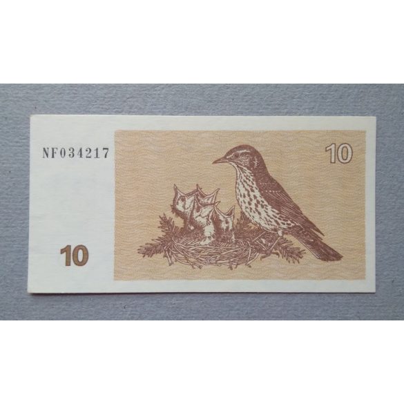 Litvánia 10 Talonas 1992 UNC