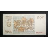 Lithuania 500 Talonu 1993 Unc