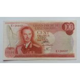 Luxembourg 100 Francs 1970 VF