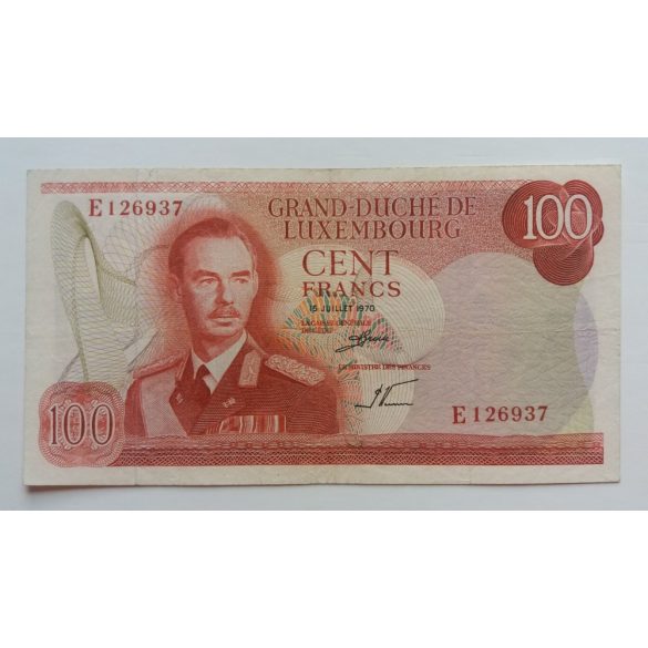 Luxemburg 100 Francs 1970 VF