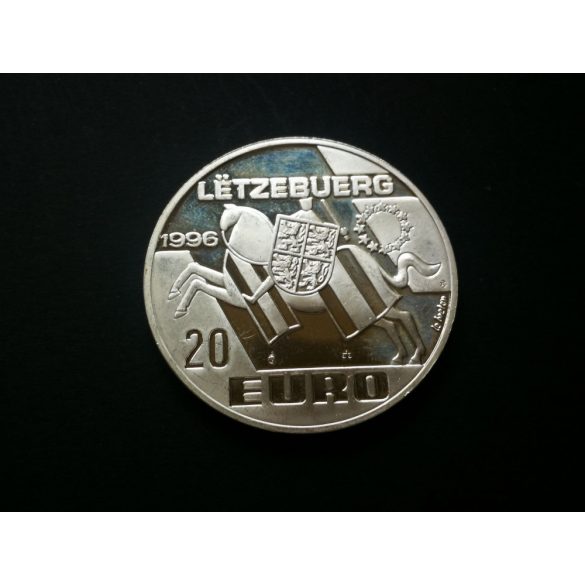 Luxembourg 20 Euro 1996 22.8 g silver PP